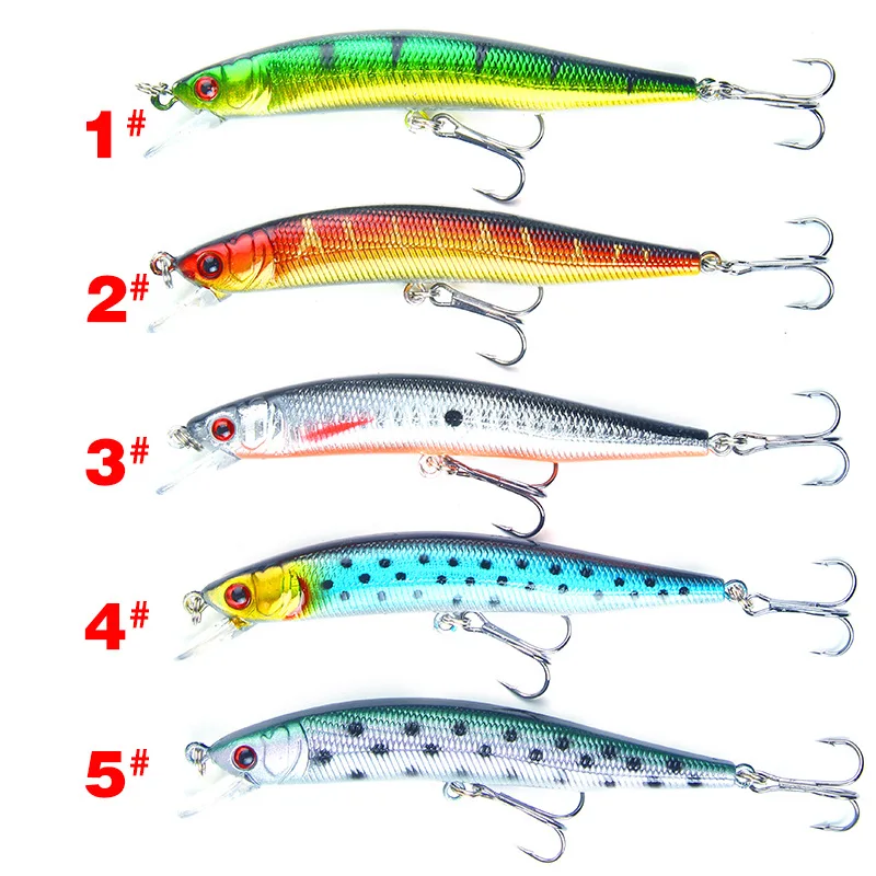 Señuelo de Pesca de pececillos, 1 unidad, 10cm, 8g, cuerpo láser 3D, ojos que se hunden, Crankbait duro, Jerkbait, Lucio, carpa - imagen 2