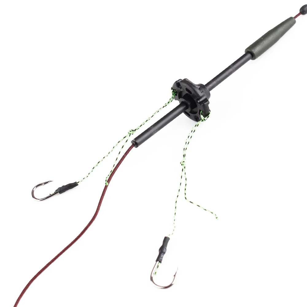 FISH KING-cebo de pesca de carpa, 30-80g, grupo de línea de jaula, gancho alimentador de Metal de acero rico en carbono, accesorios de señuelo Artificial que se hunden - imagen 5