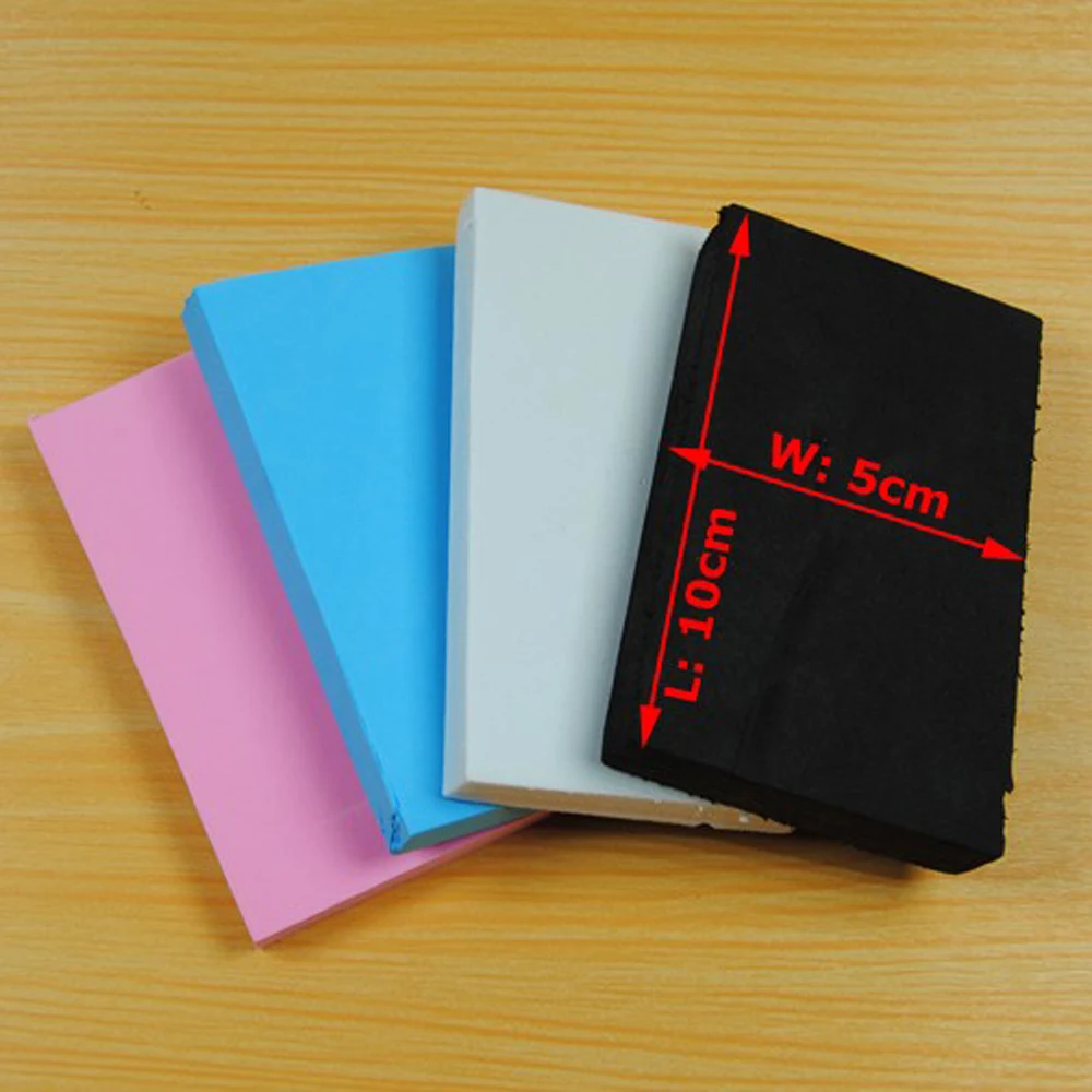 Señuelo de espuma EVA para pesca, cebo de insectos, Material de atado de moscas, blanco, negro, azul y naranja, 5cm x 10cm, 4 piezas - imagen 3