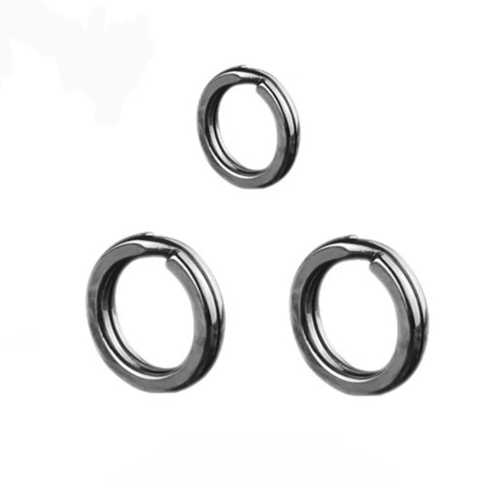 Gancho de acero inoxidable, herramienta dividida de doble bucle, 3 /4 /5/6/7, accesorios de anillas, señuelos giratorios de engranaje de carpa, 20 unidades por lote - imagen 2