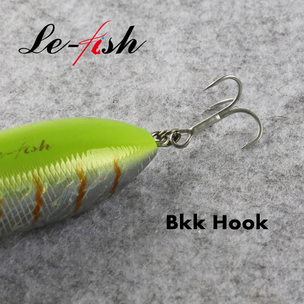 Le-fish-señuelo de lápiz flotante para Pesca, cebo de lubina para caminar con perros, 130mm, 24g, superficie en Zig Zag, largo fundido, 1 unidad - imagen 5