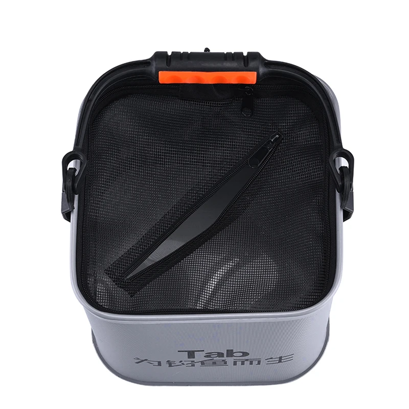 Cubo de pesca plegable de EVA grueso para exteriores, caja de pescado vivo, baño de cocina, Cubo de cebo de pesca, herramientas de aparejos, 5l - imagen 5