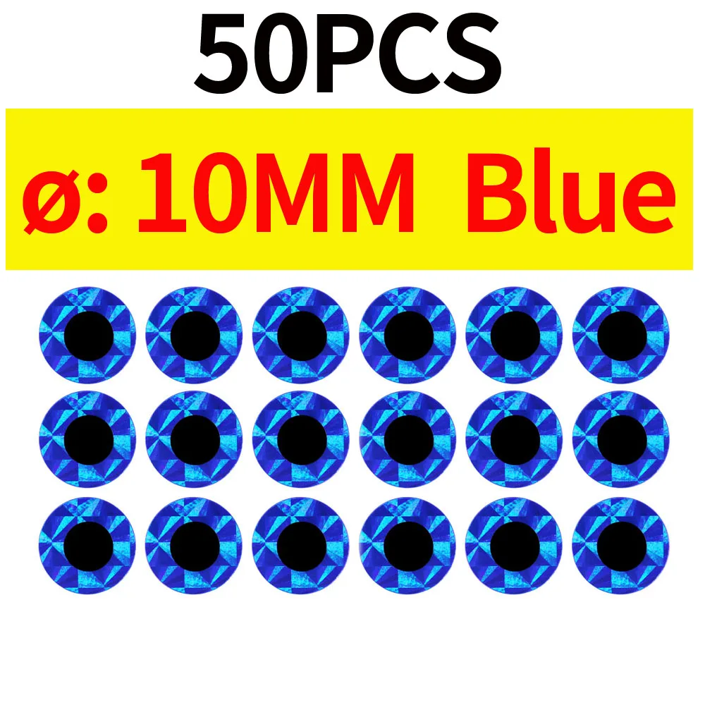 50pcs 10MM Blue