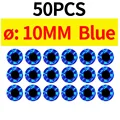 50pcs 10MM Blue