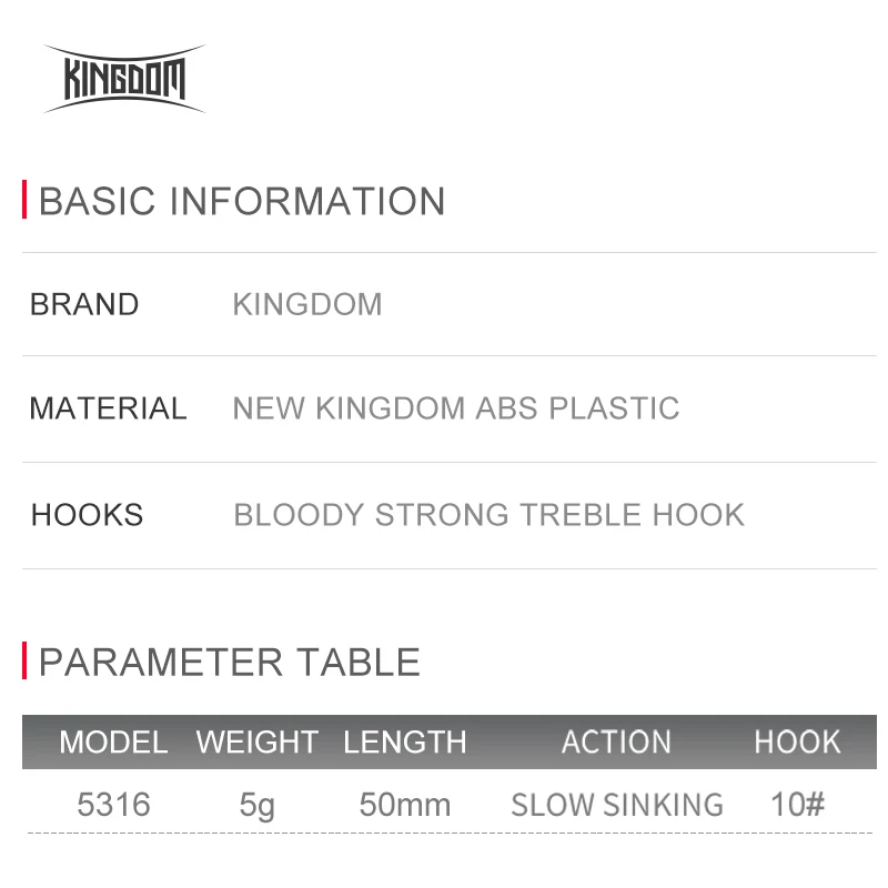 Kingdom Crazy Crankbaits Señuelos de Pesca de hundimiento lento Mini Minnow Swing Manivelas pequeñas cebos duros 5g 50mmm Wobblers aparejos de pesca - imagen 3