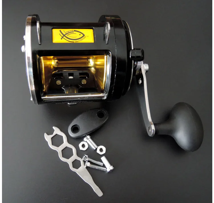 Carrete de arrastre de pesca grande TR12000 Max Drag 25kg Ocean Boat Fishing 8BB Drum Wheel Iron Plate - imagen 4