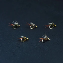 Príncipe Bead Head Mosca ninfa para trucha Piedra Caddis Mayfly
