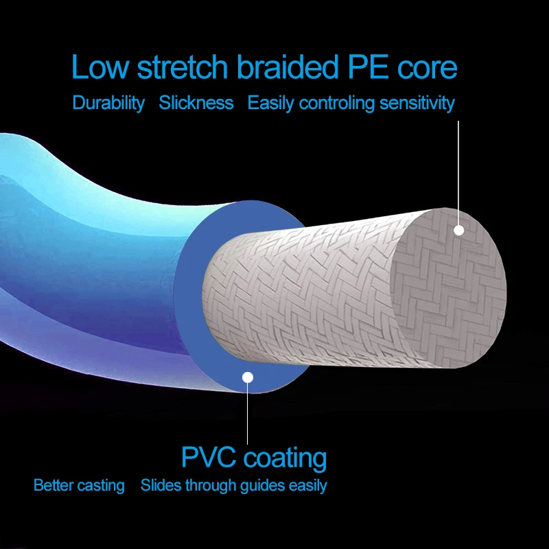 Mosodo-sedal de pesca con mosca flotante, con 2 bucles soldados, 30m, WF 3F 4F 5F 6F 7F 8F - imagen 3