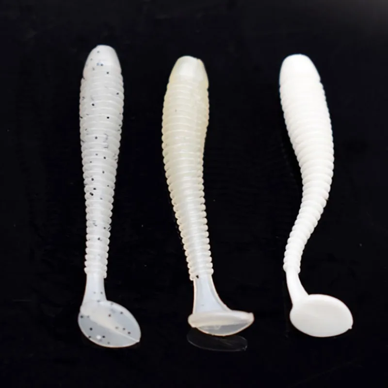 Juego de señuelos de cola en T de 60MM, cebo suave, cebo biónico, Mini señuelo de pesca XA664G, 10 colores, 8 unidades - imagen 4