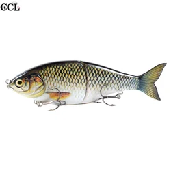Cebo de pesca Swimbait Shad de tamaño grande, cebo deslizante personalizado, hundimiento de juego grande
