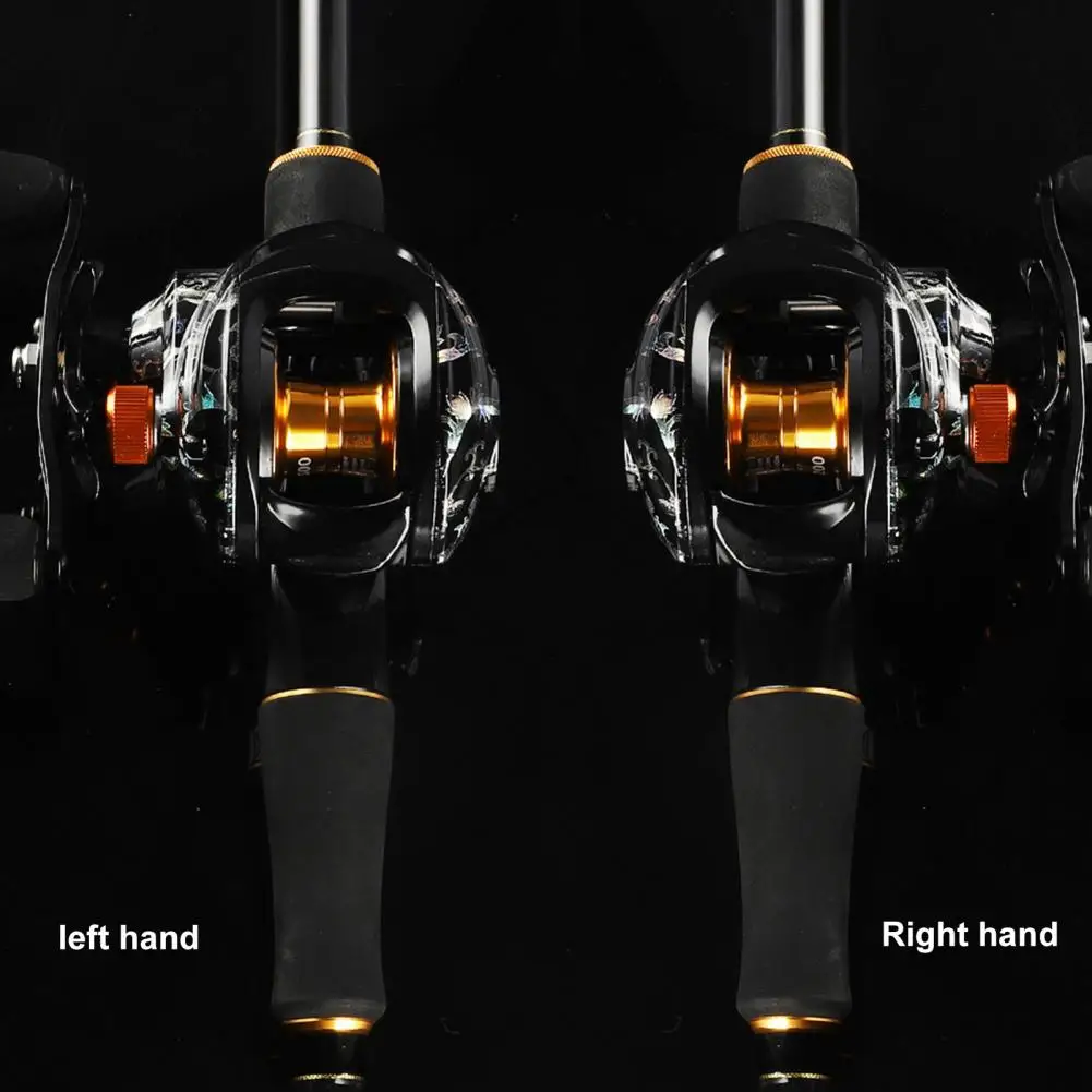 Carrete de pesca giratorio de Metal ajustable, alta dureza, Baitcaster de alta velocidad con 13 + 1 rodamientos de bolas para exteriores - imagen 3