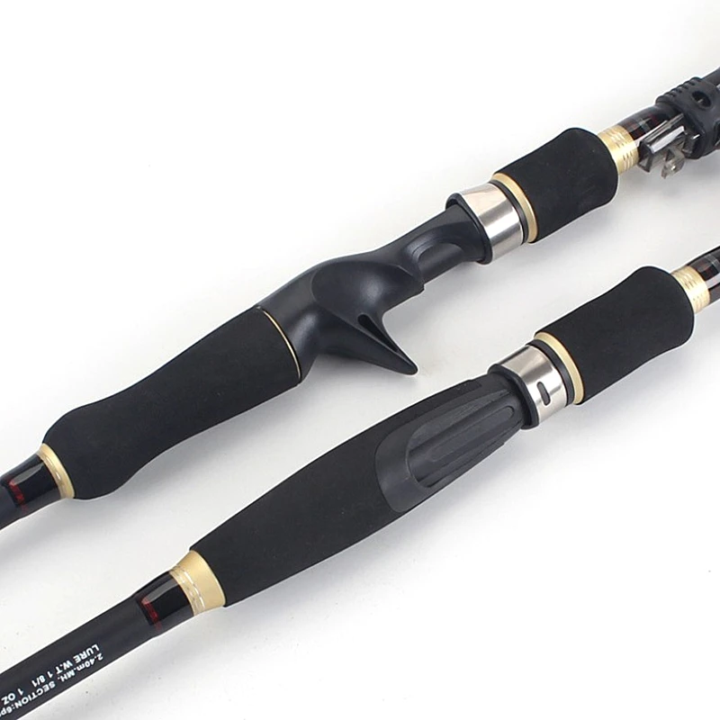 Caña de pescar giratoria portátil, accesorio telescópico de carbono de acción rápida, 9 pies MH, 1,8/2,1/2,4/2,7 m - imagen 4