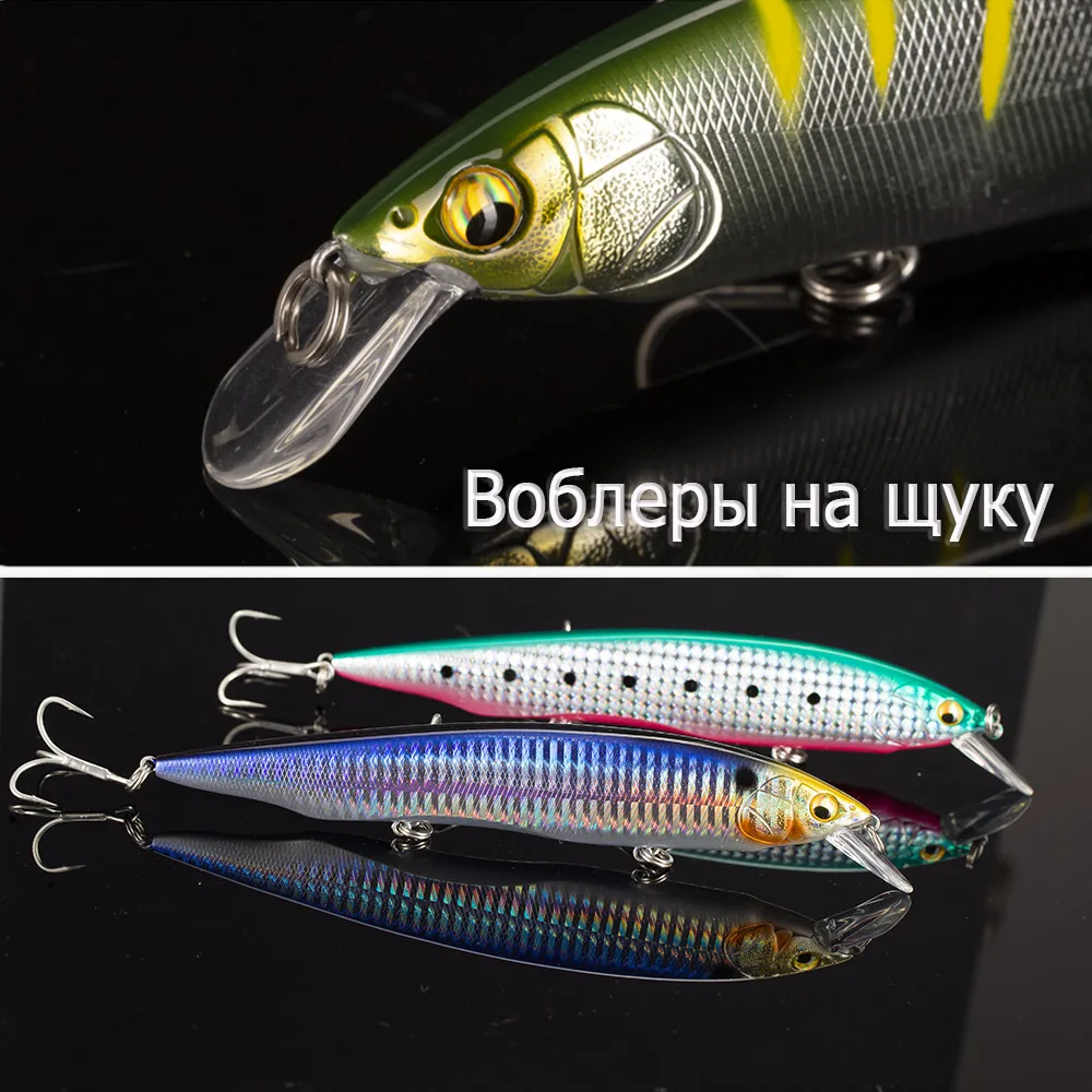 Jerkbait de cara plana D1, 160mm, 30g, Wobblers flotantes de Lucio, pesca en el mar, profundidad de 0,8 - 1,2 m, señuelo que se hunde, 32g, 33g, buenos cebos DT5012 - imagen 5