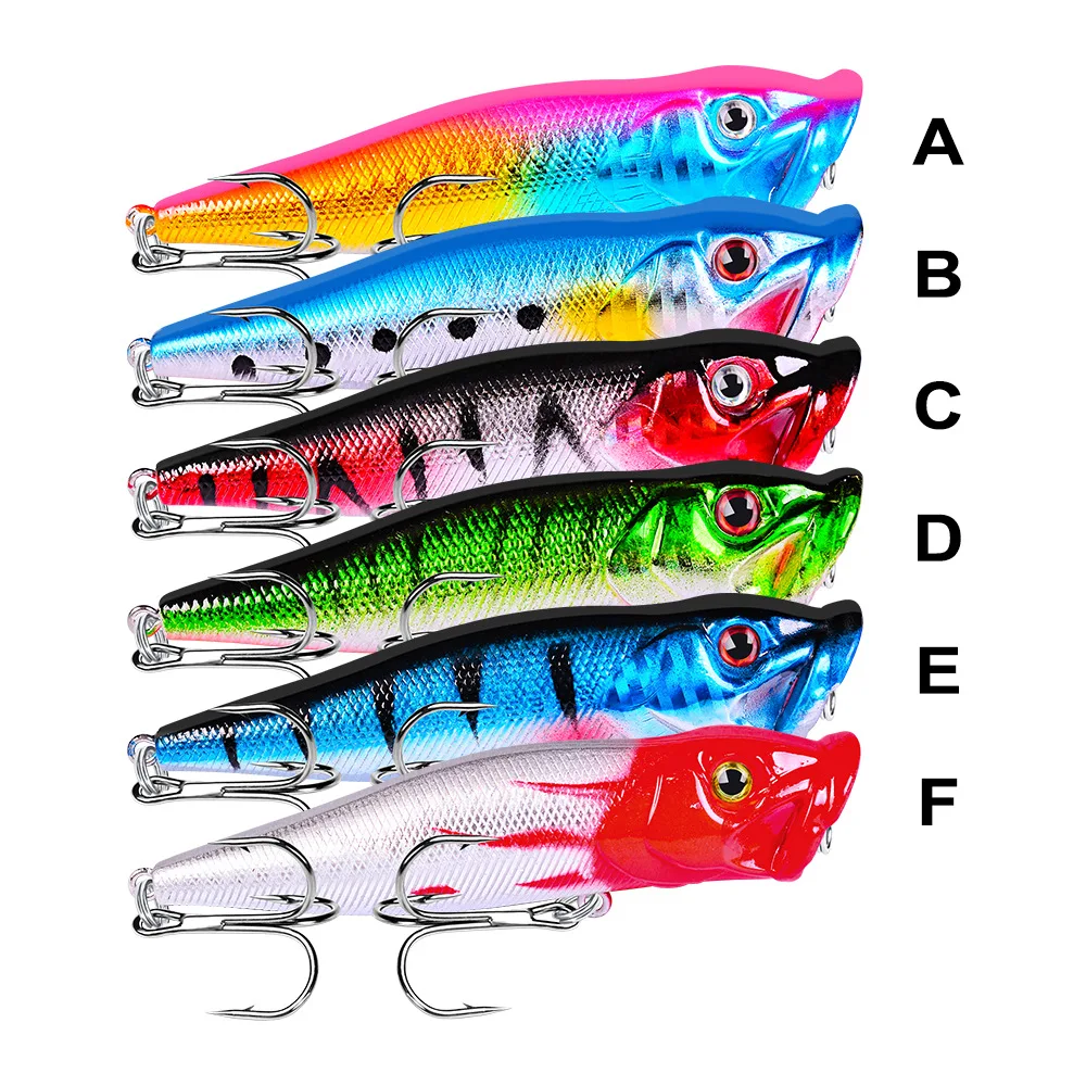 FLYSAND-señuelo Popper Topwater de 93mm, 12,5g, cebo duro de pesca, Wobblers artificiales, aparejos de pesca de plástico - imagen 4