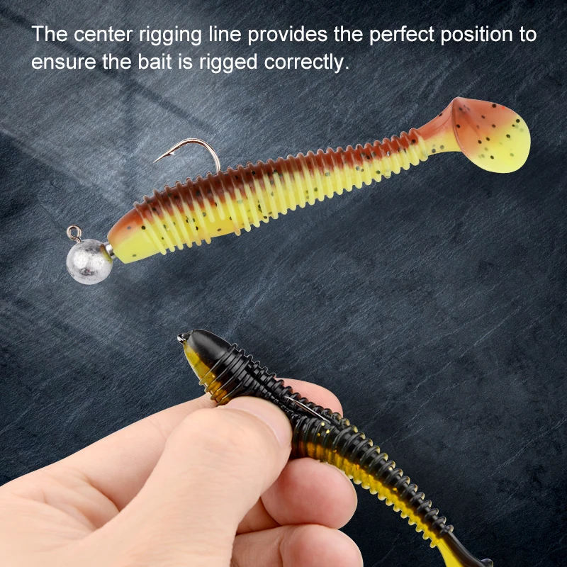 MEREDITH-Señuelos de Pesca de impacto oscilante, cebo suave para lubina, Swimbait, 6,8 &#39;&#39;, 180mm/33,6g, 1 pieza - imagen 4