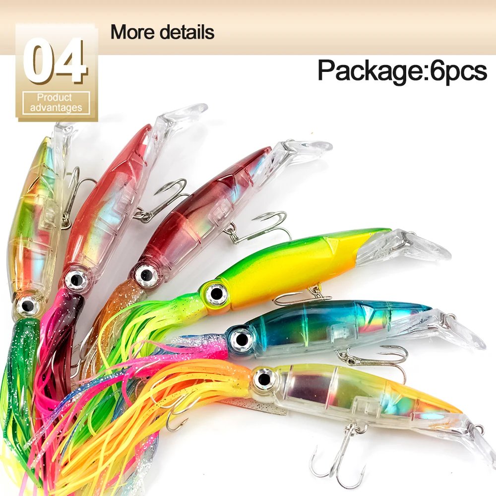 Señuelo pulpo color negro y dorado