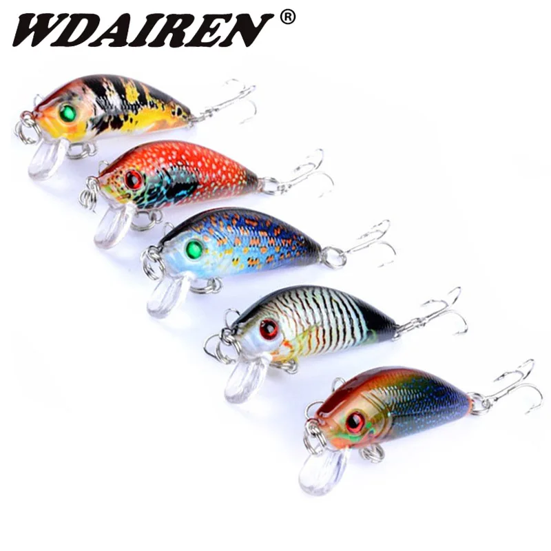 Señuelos de Pesca Minnow, 50mm, 4,5g, manivela Artificial, cebo duro Crankbait, Wobblers, señuelo de Pesca de Japón, 1 ud. - imagen 3