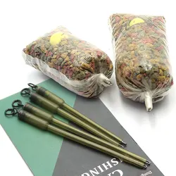 Accesorios para pesca de carpa, vástagos de bolsa de PVA, vástagos de bolsa sólida, Terminal de extremo de inserción de plomo, aparejos de malla, vástago de bolsas sólidas, 8 Uds.