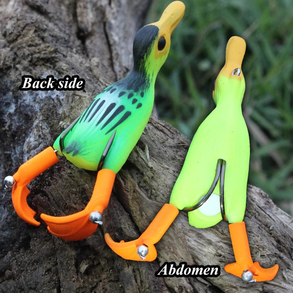 FISH KING-señuelo de pesca de pato, cebo Artificial de 9,5 cm, 11,7g, ojos 3D - imagen 4