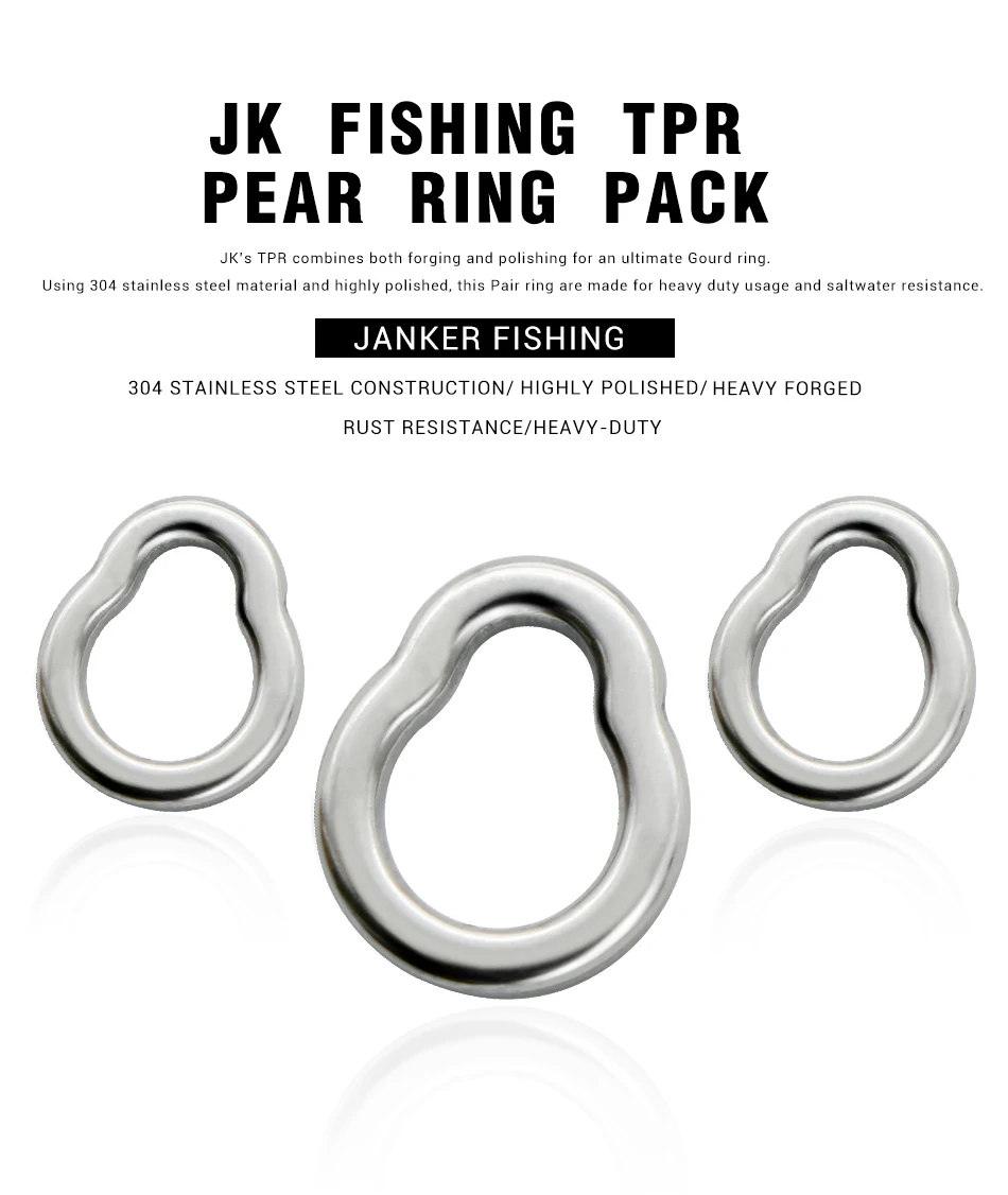 Anillo de pera giratorio JK TPR110 para jigging