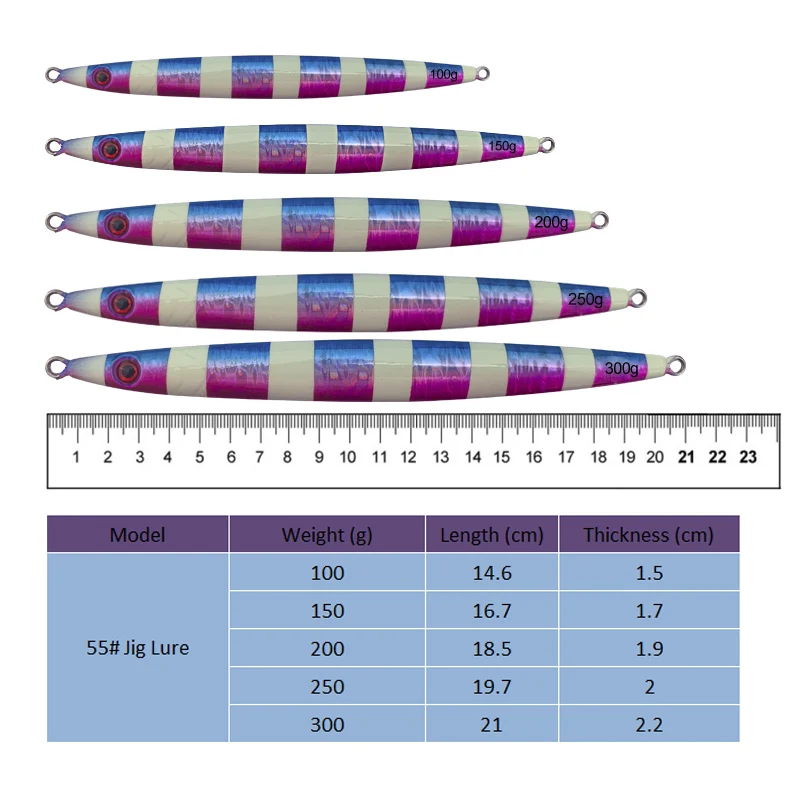 Jig vertical Obsession J55 – Hundimiento rápido en aguas profundas - imagen 3