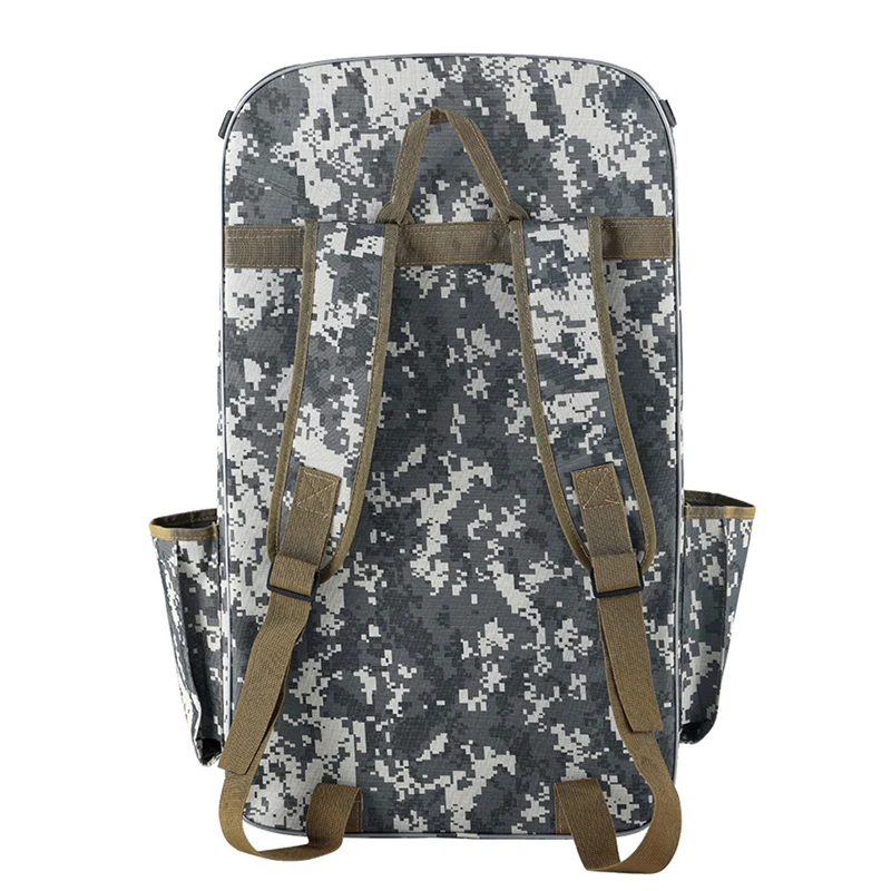 Mochila de camuflaje de gran capacidad para silla de pesca, Mochila de tela Oxford para pesca al aire libre, bolsa protectora desmontable para peces, X561G - imagen 4