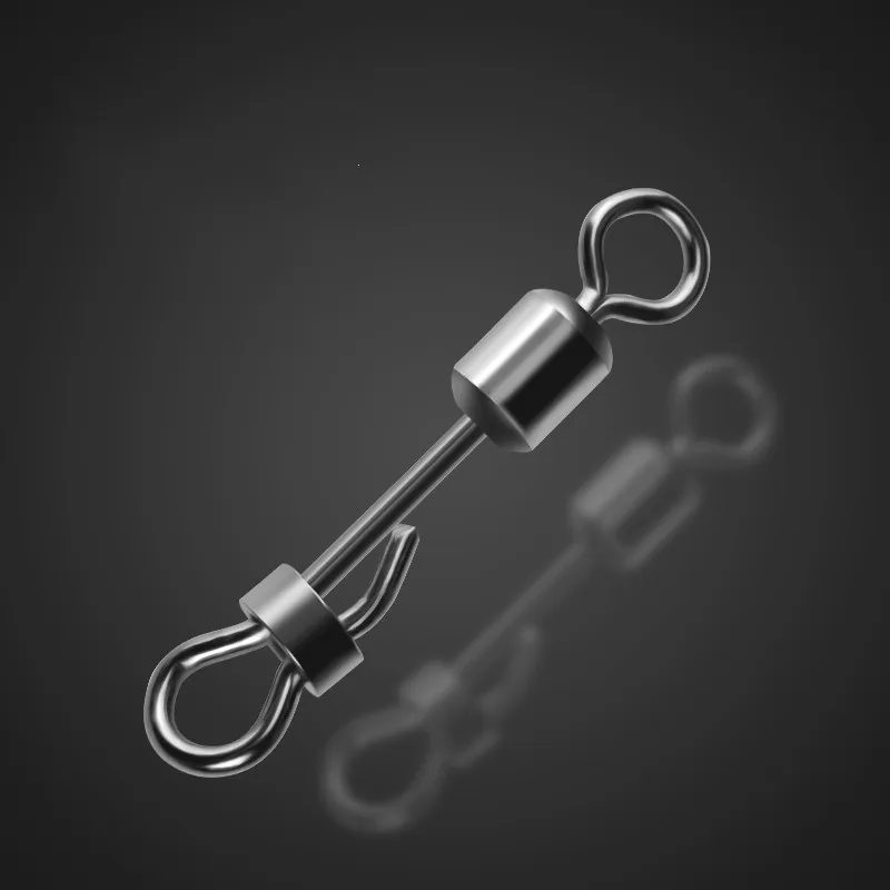 Conector De Pesca De 30 piezas, Pin De acero inoxidable 2 #4 #6 #, rodamiento, pasadores giratorios a presión, artículos De Pesca, aparejos De Pesca - imagen 4