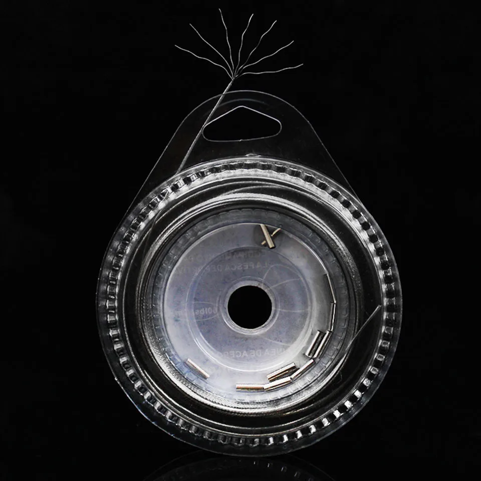 WALK FISH-alambre tejido de acero de 10m, 7 hebras, 10lb ~ 200lb, aparejos recubiertos de nailon anticorrosión, señuelos de Jigging, línea líder de pesca - imagen 5