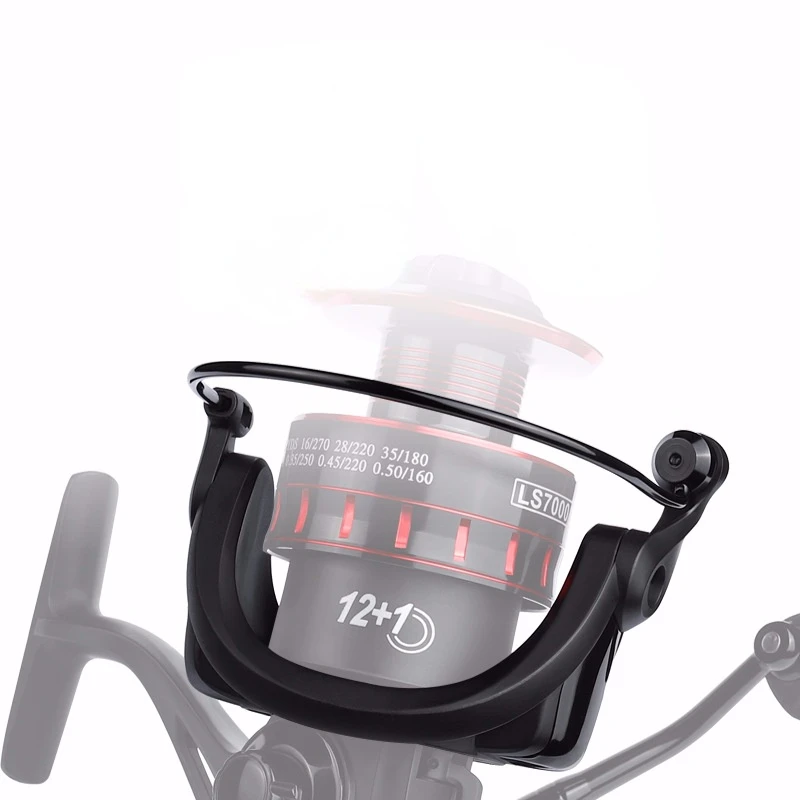 Carrete De Pesca ligero, 12 + 1 rodamiento, serie 1000-7000, rueda giratoria, poste De mar, balsa, actualización De 10KG - imagen 3