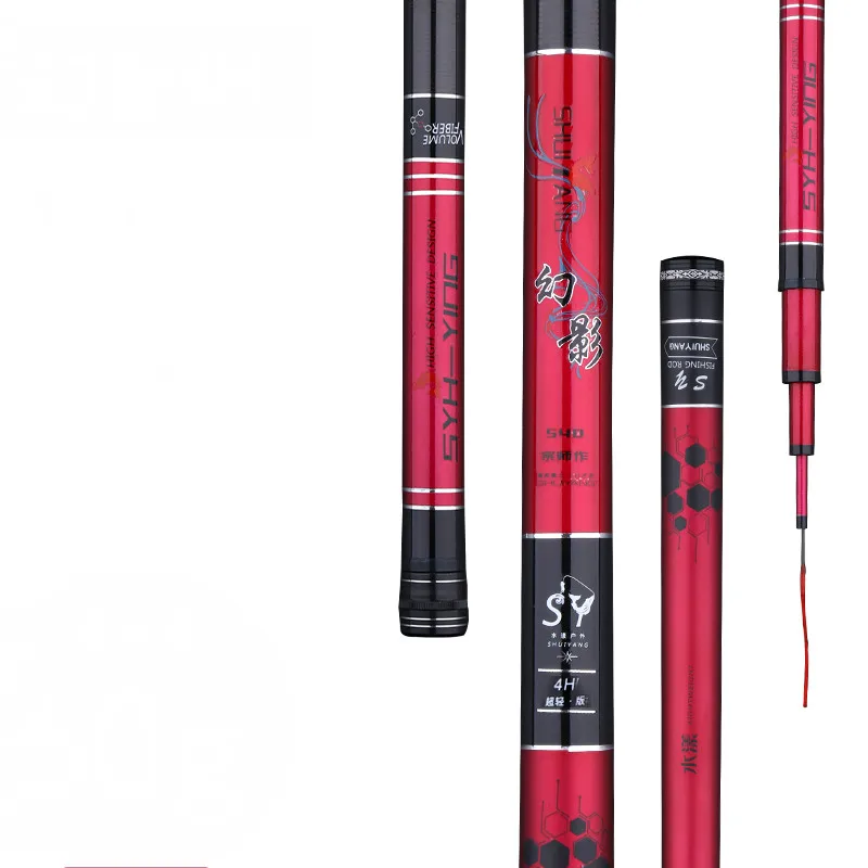 Caña de pescar telescópica de fibra de carbono, palo de pesca de carpa superduro, 4H, 5H, 6H, Taiwán, Olta, 3,6 M-7,2 M, 28/19 - imagen 2