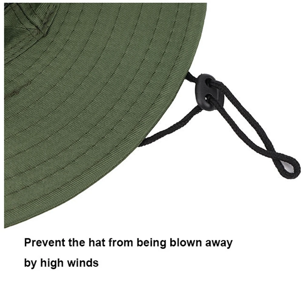 Sombrero de ala ancha transpirable para hombre, gorro de pesca para ciclismo, con solapa de cubo, accesorios nepaleses - imagen 2