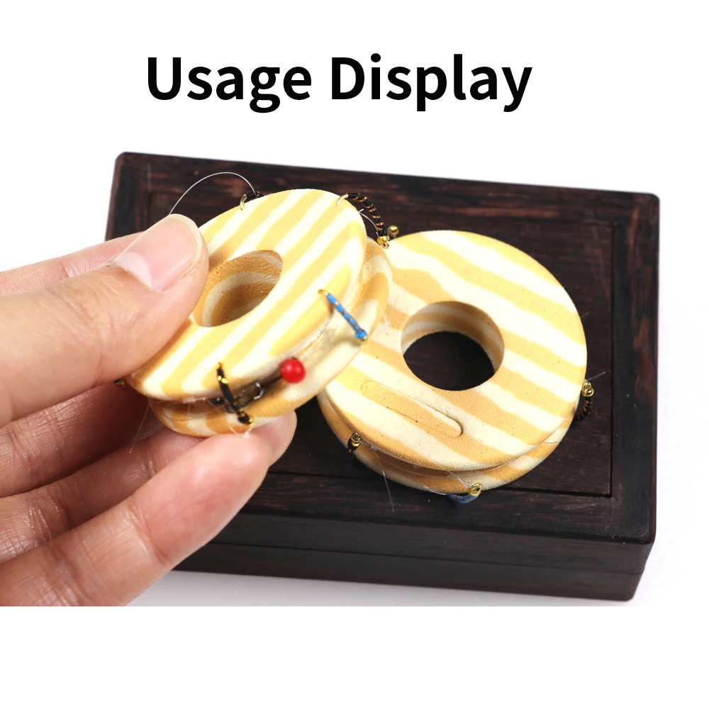 Caja de sedal de pesca EVA de 12 carretes, caja de engranajes de alambre de rastreo, cajas de aparejos de pesca de línea de utilidad - imagen 4