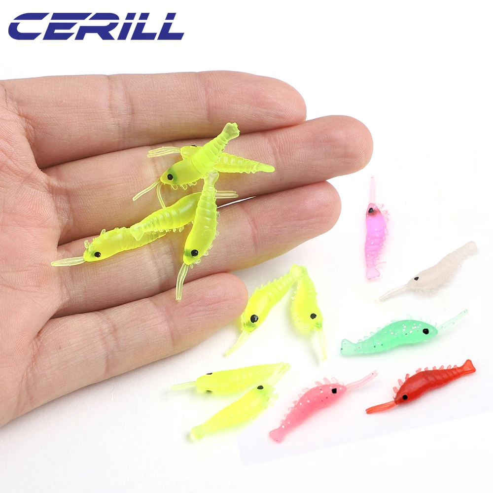 Ceril Swimbait de silicona lumínico para carpa, lubina y camarón - imagen 2