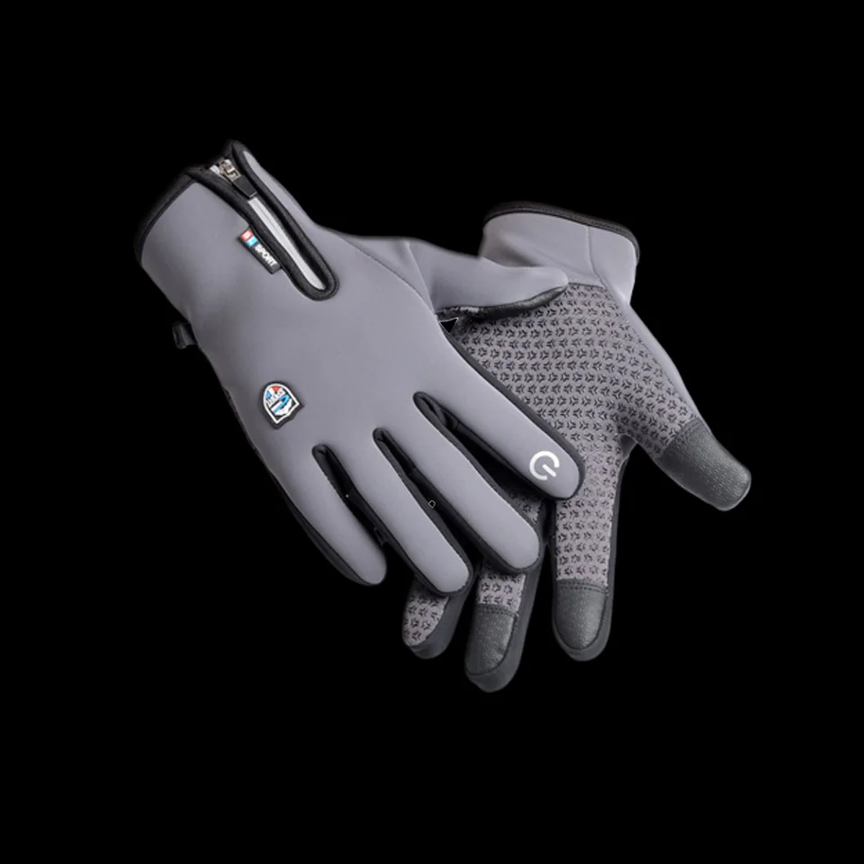 WALK FISH-guantes cálidos de invierno para pesca en hielo, antideslizantes de dedo completo, impermeables, transpirables, para Fitness, accesorios de pesca al aire libre - imagen 4