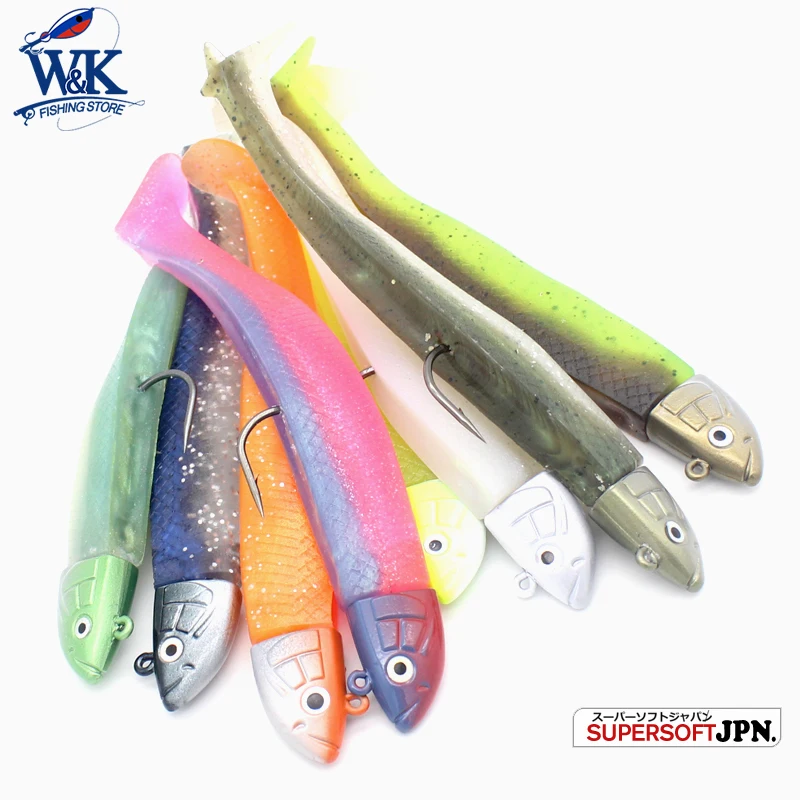 Señuelo Minnow T140 Kit 45g 12 cm cebo suave para Zander Pike señuelo de pesca doble Color señuelo de vinilo estucado dos Uds juego de señuelos blandos - imagen 3