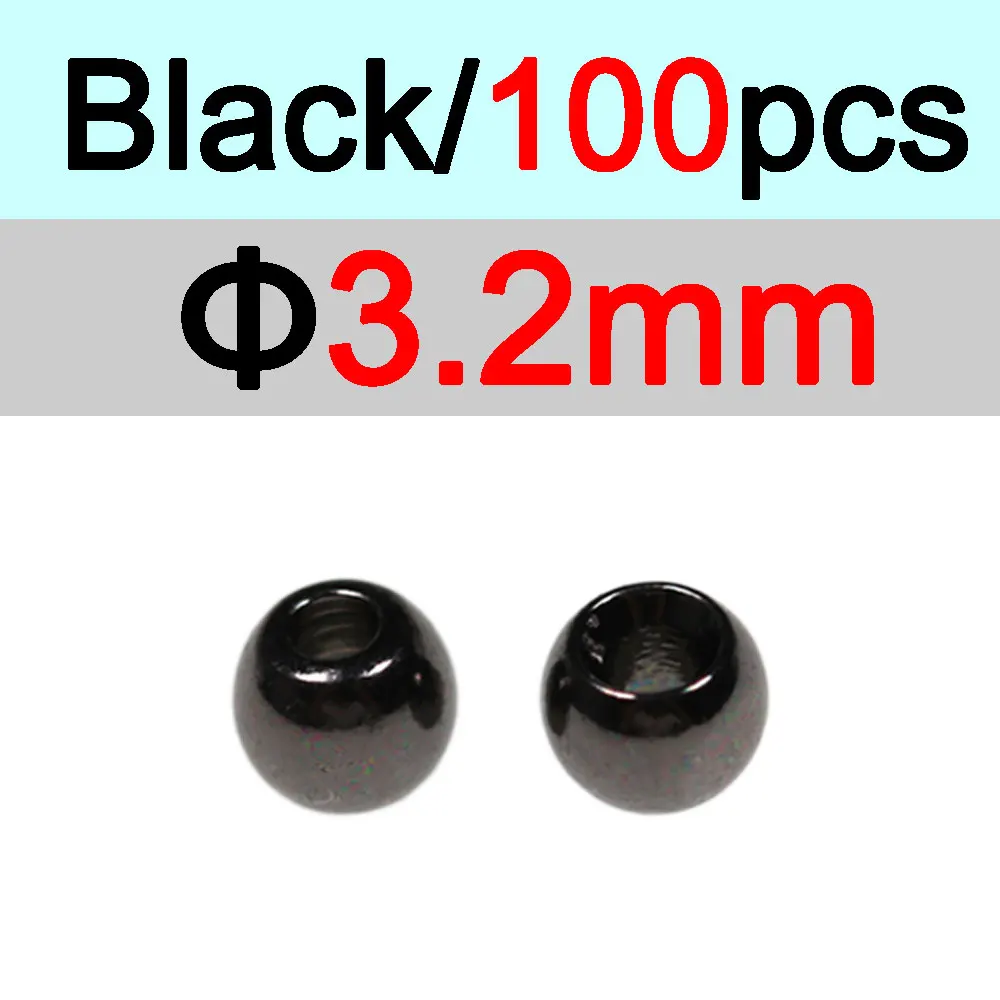 3.2mm Black 100pc