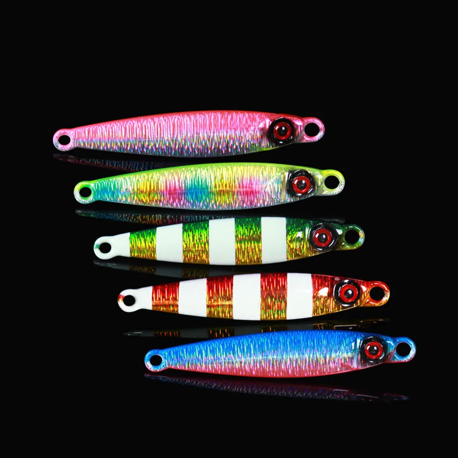 TOMA-SEÑUELOS duros de Metal para pesca en el mar, cebo Artificial de tungsteno, Jigging, fundición VIB, 1 piezas - imagen 2