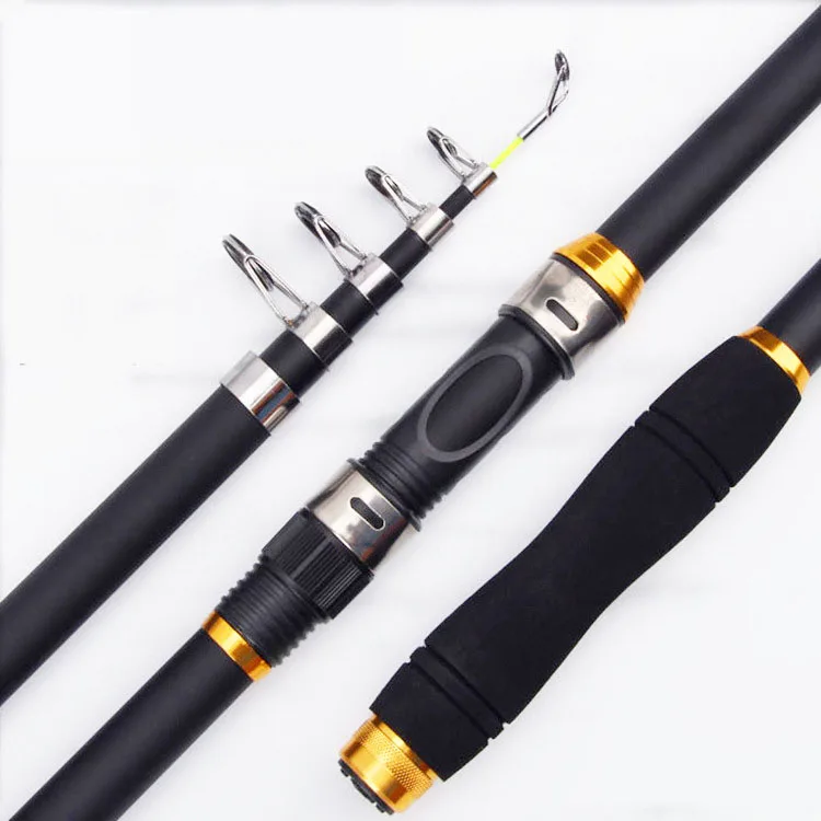 Caña de pescar giratoria de roca telescópica para alimentador de carpa con mosca, caña de pescar giratoria dura para Surf, Mini accesorios de viaje - imagen 3