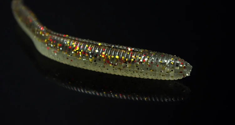 Japón aguja cola pez 6 piezas bolsa Jig Head uso TEXAS RIG señuelo de pesca cebo suave cebo de lubina gusano fino - imagen 5