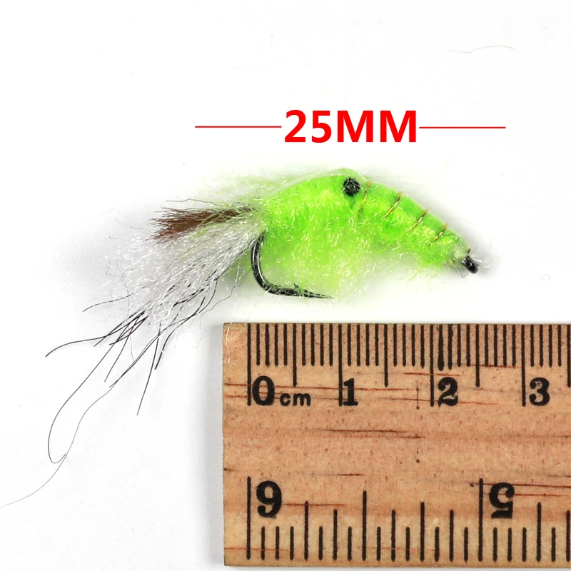 Bimoo-señuelo para pesca de camarones pequeños, cebo para trucha, moscas, agua salada, agua dulce, ninfa, 4 unidades, #4 - imagen 2