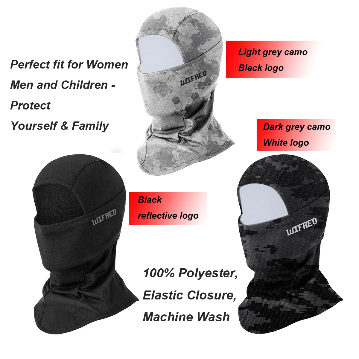 Máscara facial completa a prueba de viento para exteriores, bufanda antipolvo de invierno, pasamontañas de pesca cálido, casco de cuello, sombrero de cubierta facial para deportes de equitación - imagen 4