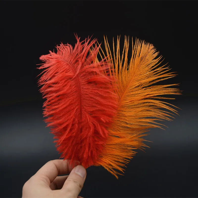 10 Uds., 10 colores, plumas de avestruz, atado de moscas grandes estilo intruso, hierbas de avestruz, ninfa, patrones de moscas, atado de moscas, materiales - imagen 5