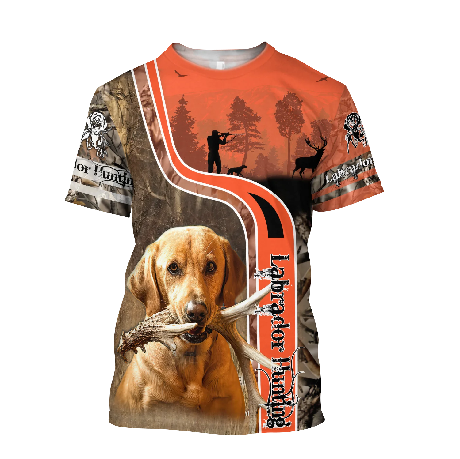 Camiseta Hipster fresca de verano para hombre, camiseta de manga corta con estampado 3D de Animal pato/ciervo/caza, camisetas informales Unisex TX0197 - imagen 2
