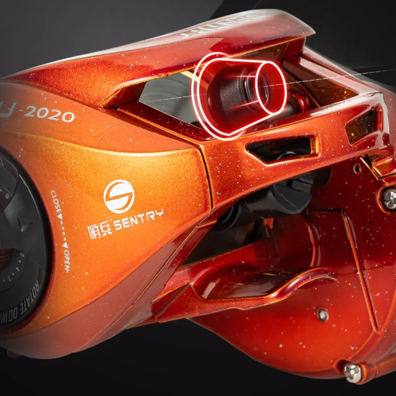 Carrete De Pesca De Metal con freno magnético, rueda De Pesca De 20 ejes, 8KG, doble línea fuerte, 10 engranajes - imagen 2