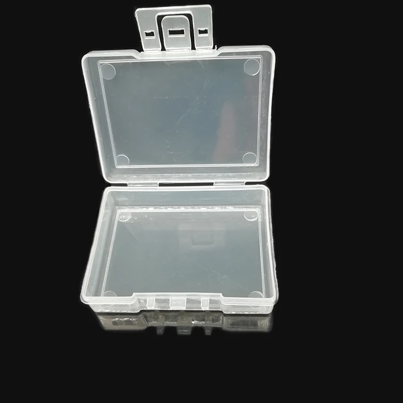 Caja de plástico transparente para almacenamiento de señuelos, contenedor para anzuelos de Pesca, caja de cebo, 100 unidades