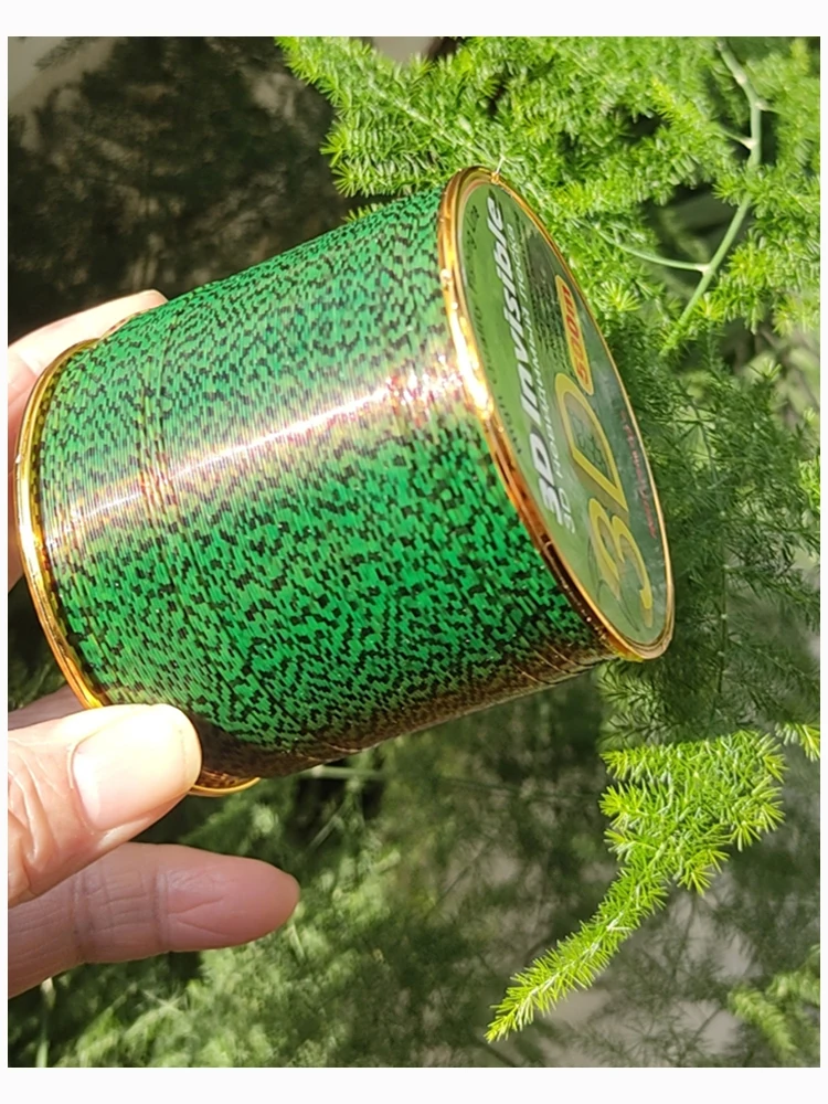 Sedal de pesca de carpa superfuerte, hilo de pesca de monofilamento con recubrimiento de fluorocarbono, Invisible, 3D, 500m - imagen 3