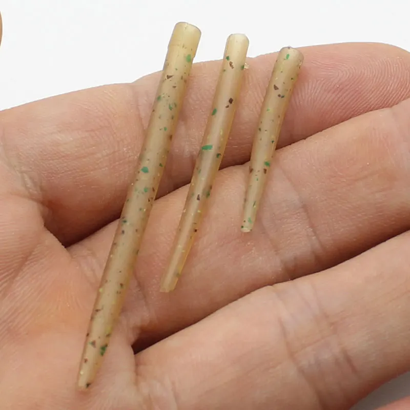 20 piezas accesorios de pesca de carpa, mangas antienredos, funda de gancho para aparejo de pelo, aparejos de pesca gruesos de carpa