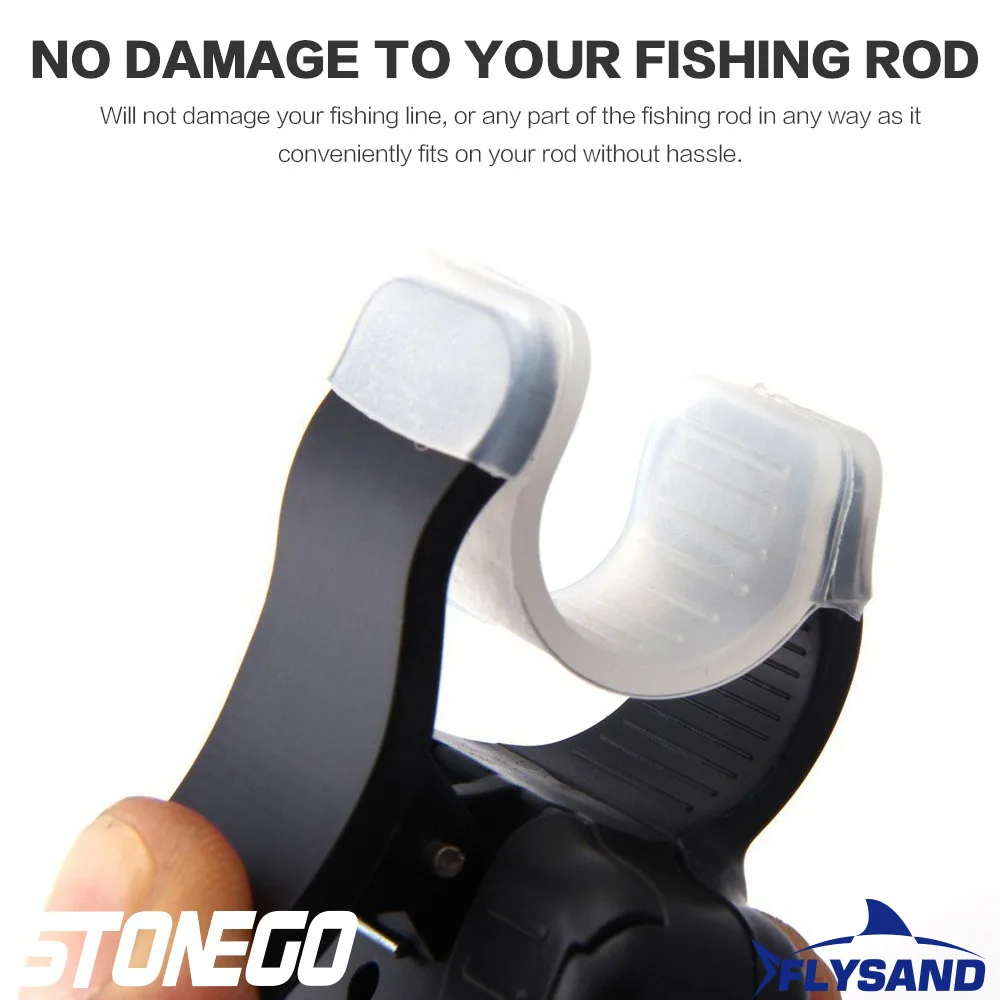 FLYSAND-alarma de picadura de pescado para pesca, zumbador electrónico en caña de pescar con sirena fuerte, indicador diurno y nocturno con batería - imagen 5