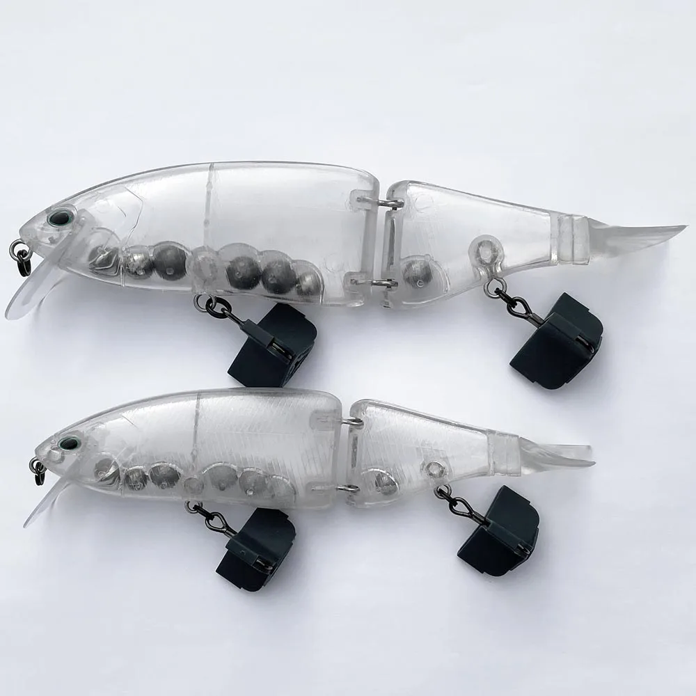 Cebo articulado 185mm /220mm Shad Glider sin pintar Swimbait señuelos de cuerpo duro flotante, aparejos de pesca - imagen 4