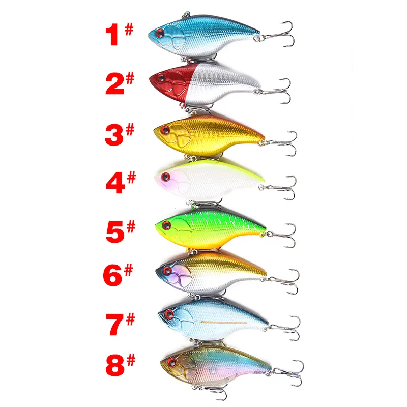 1 Uds VIB 18,8g 7cm anzuelos para pesca cebo duro Crankbait Artificiais pesca japonesa para todos los niveles de agua aparejos de pesca lubina - imagen 2